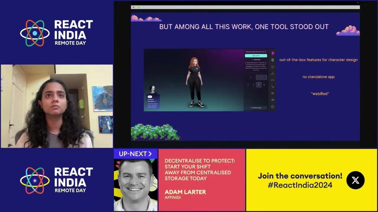 Bridging Worlds: From React Developer to 3D Web Innovator with React Three Fiber - Megha Pathak