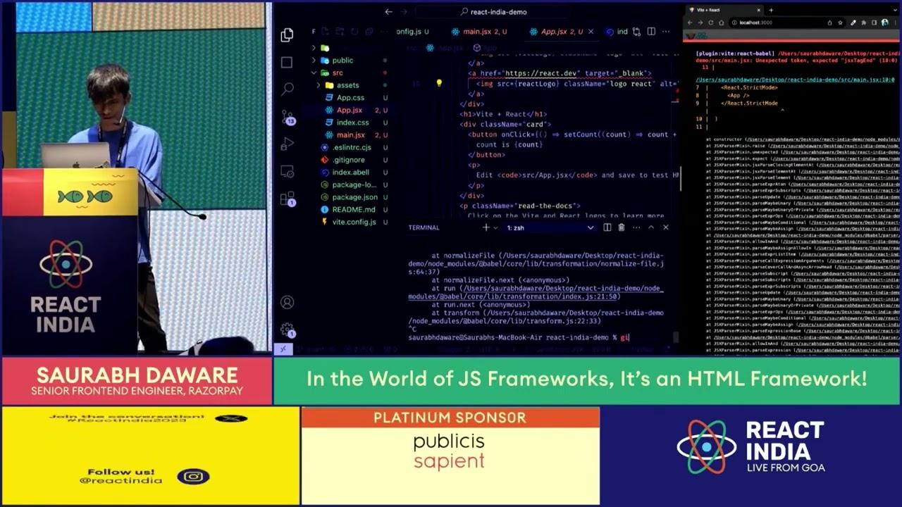In the World of JS Frameworks, It’s an HTML Framework - Saurabh Daware