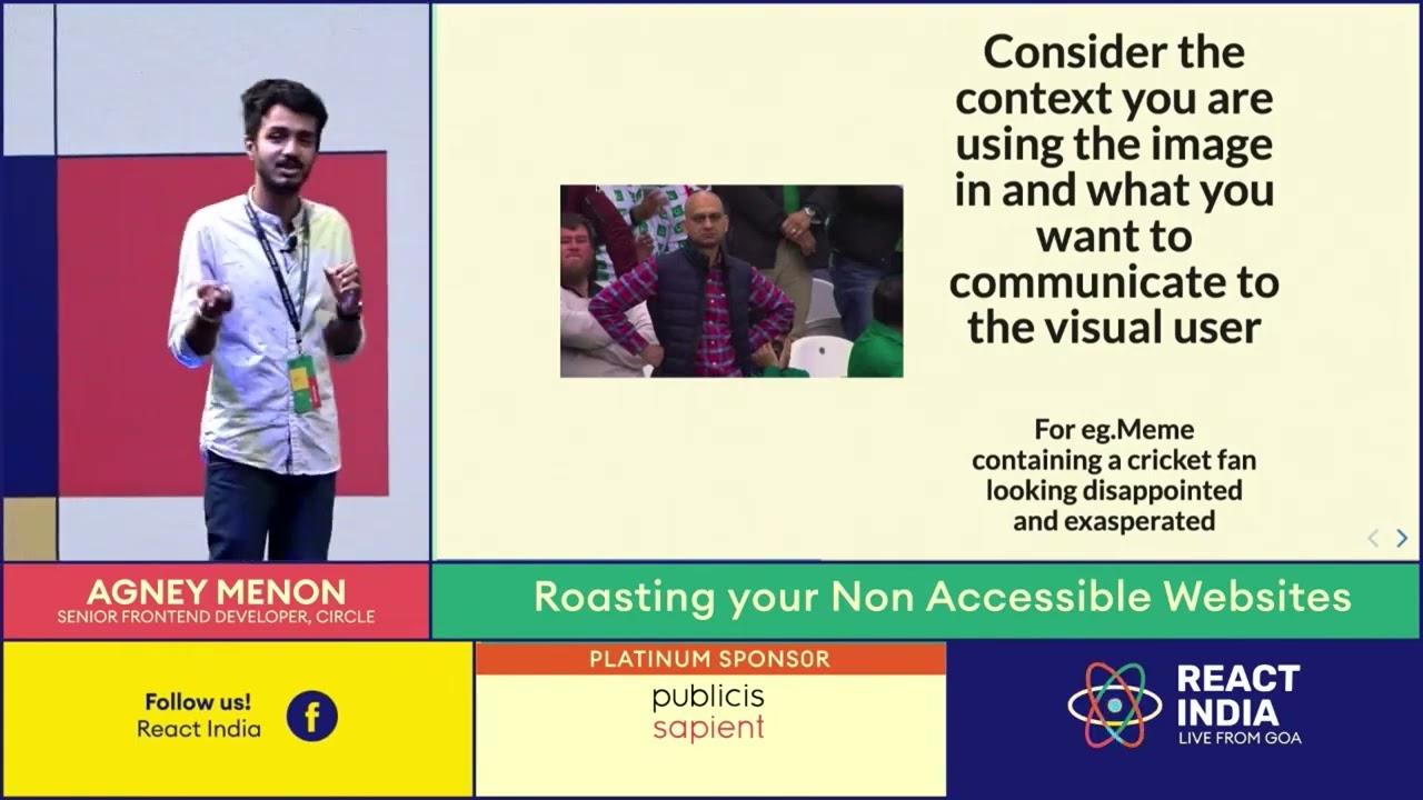 Roasting your Non Accessible Websites - Agney Menon
