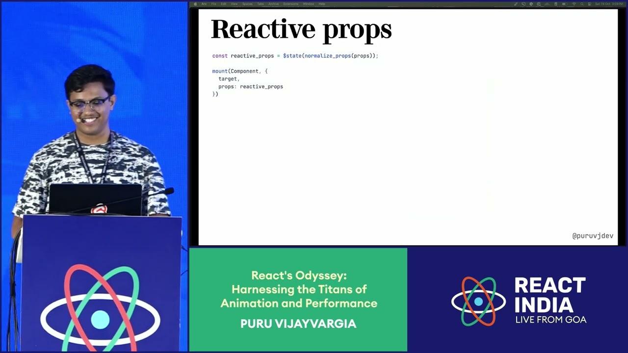 React's Odyssey: Harnessing the Titans of Animation and Performance - Puru Vijayvargia