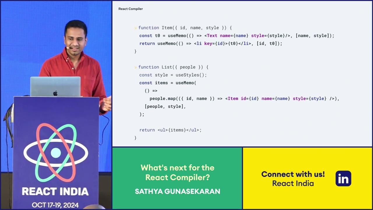 What's next for the React Compiler?  - Sathya Gunasekaran