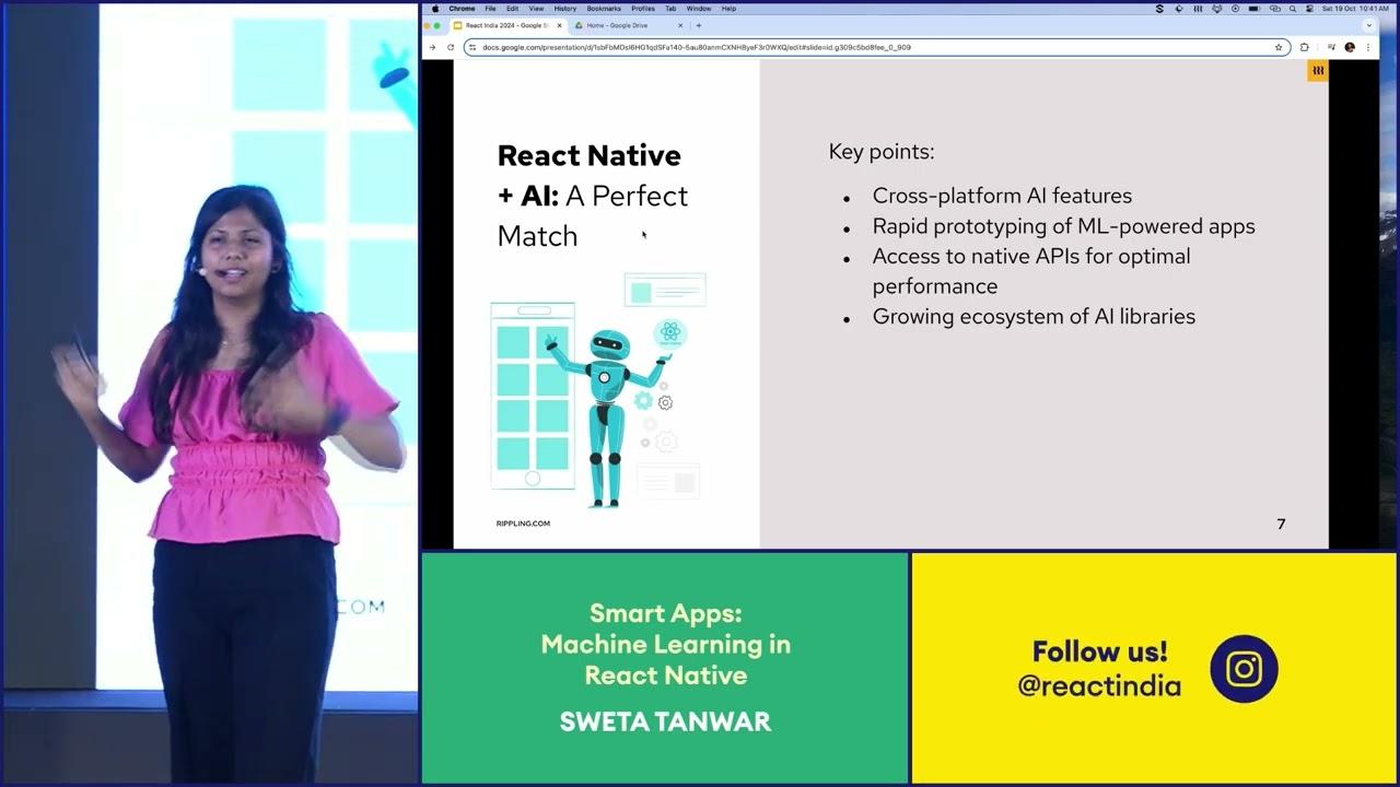 Smart Apps: Machine Learning in React Native - Sweta Tanwar