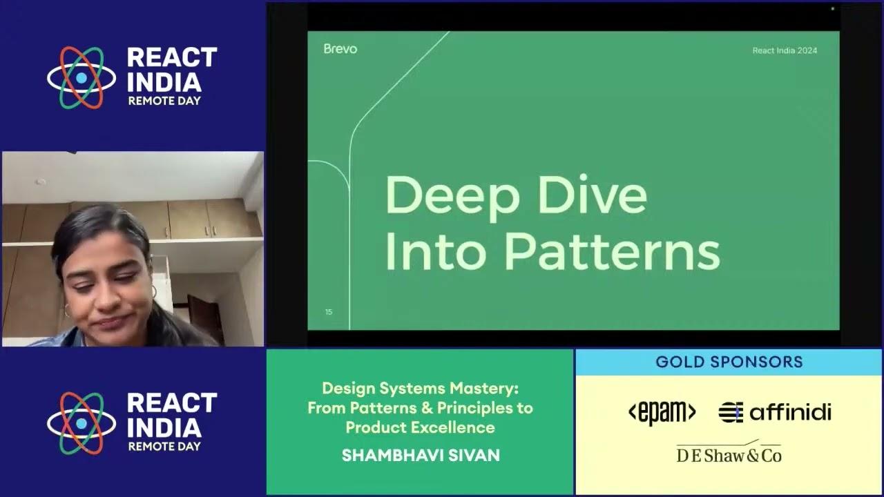 Remote Talk: Design Systems Mastery: From Patterns & Principles to Product Excellence - Shambhavi S.