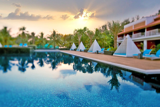 Beachfront view at Planet Hollywood Goa