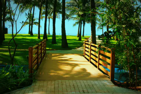 Resort grounds and pool area